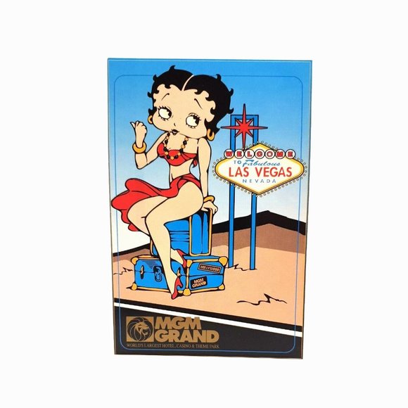 Betty Boop MGM Grand Postcard Collectors Series 005 Vintage 1993 Welcome Sign - Picture 1 of 2